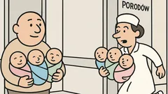 Dowcip: Położna wychodzi do ojca z trojaczkami